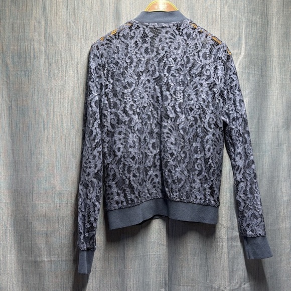 🚩 Zara Lace Women's bomber Jacket size medium - Picture 7 of 7